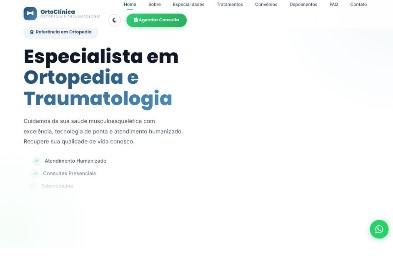 Miniatura site clínica ortopédica